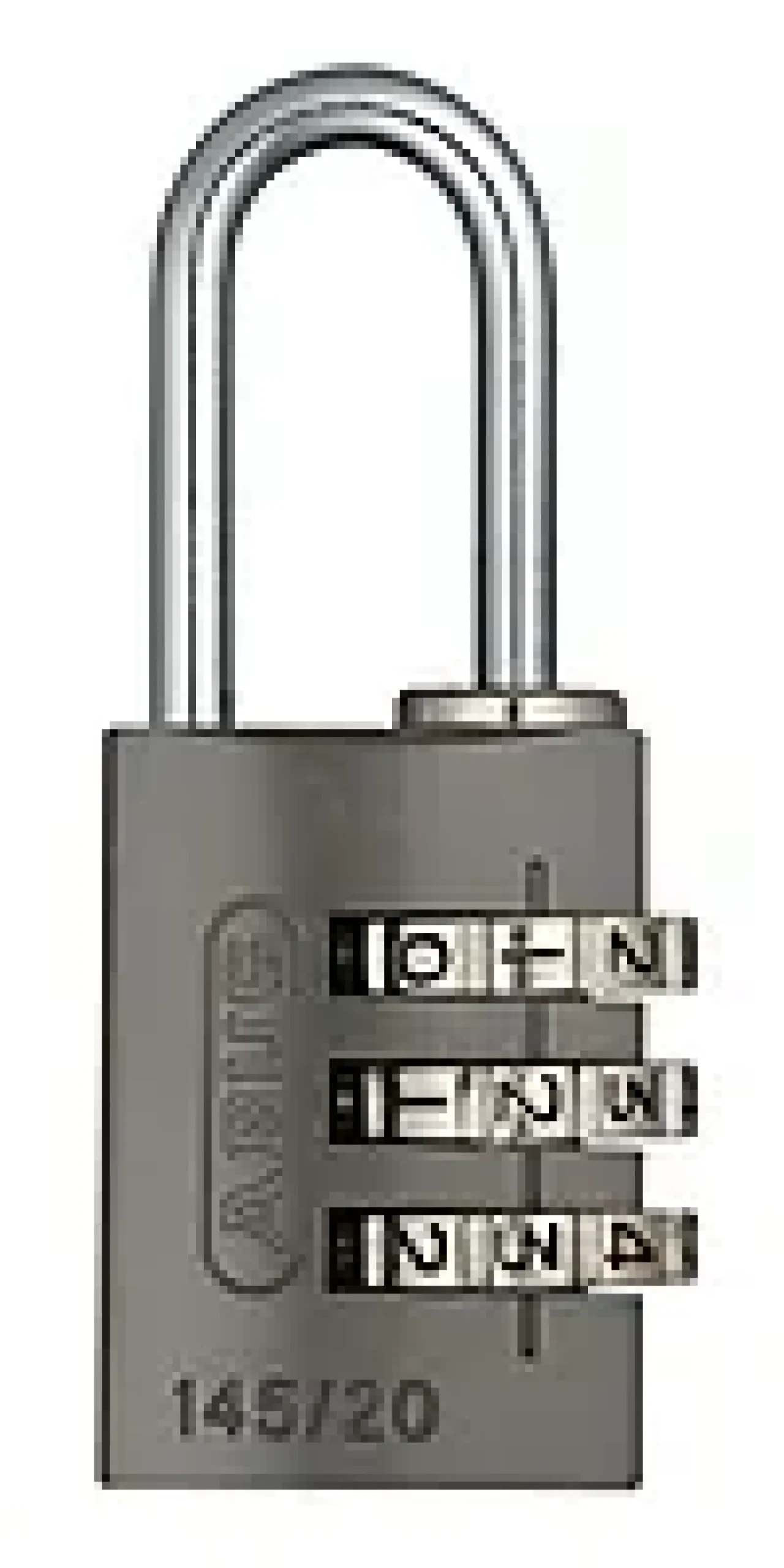 Hengelås 145/20 TITAN med 3-sifret kode