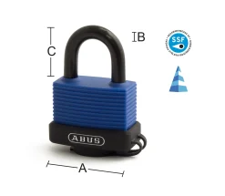 Hengelås 70IB/45 aqua safe FG godkjent klasse 1