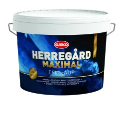 Herregård Maximal utendørsmaling hvit base 10l