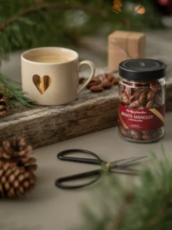 Hjemmelagde brente mandler 160g