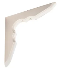 Hylleknekt tre hvit 150x150mm