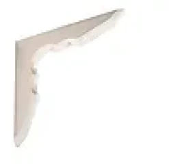 Hylleknekt tre hvit 150x150mm
