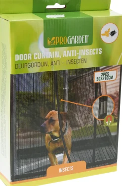 Insektsnett med magnet for dør