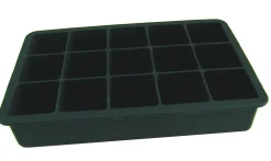 Isterningbrett sort silikon 18,5x11,5cm