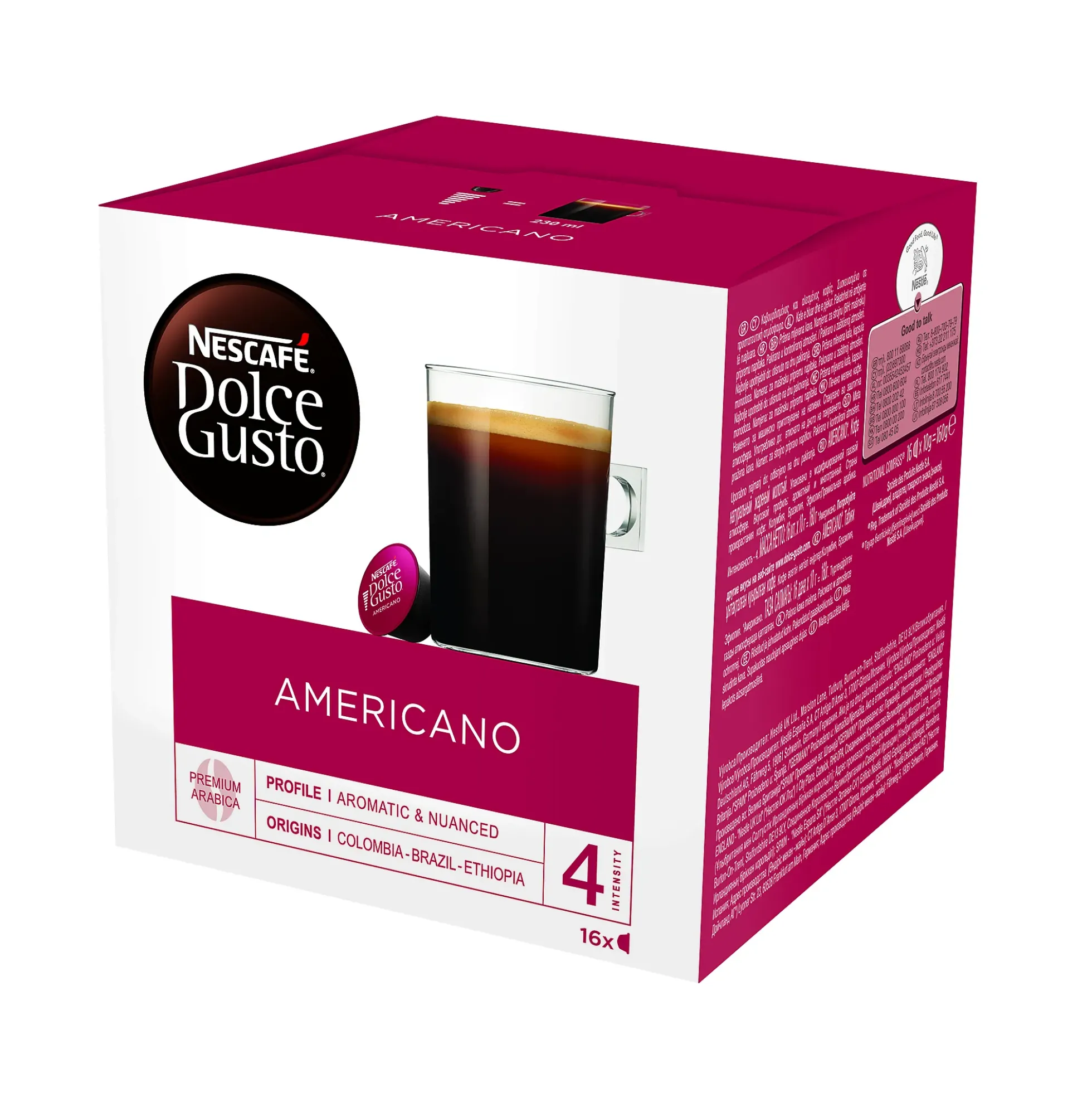 Kaffekasel Nescafe Dolce Gusto Americano 16stk
