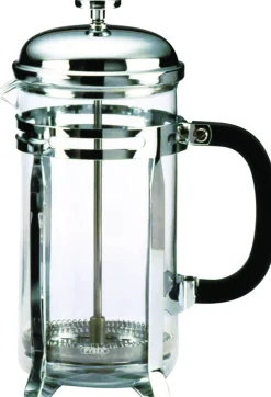 Kaffepresse 8 kopper krom med Pyrex glass