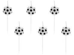 Kakelys Fotball På Stick 6stk