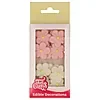Kakepynt blomster marsipan 12stk 3cm