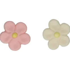 Kakepynt blomster marsipan 12stk 3cm