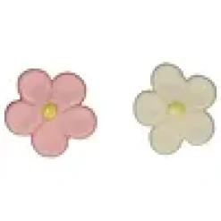 Kakepynt blomster marsipan 12stk 3cm