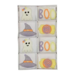Kakepynt Halloween pastell 8stk