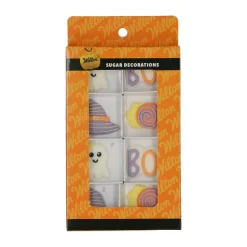 Kakepynt Halloween pastell 8stk