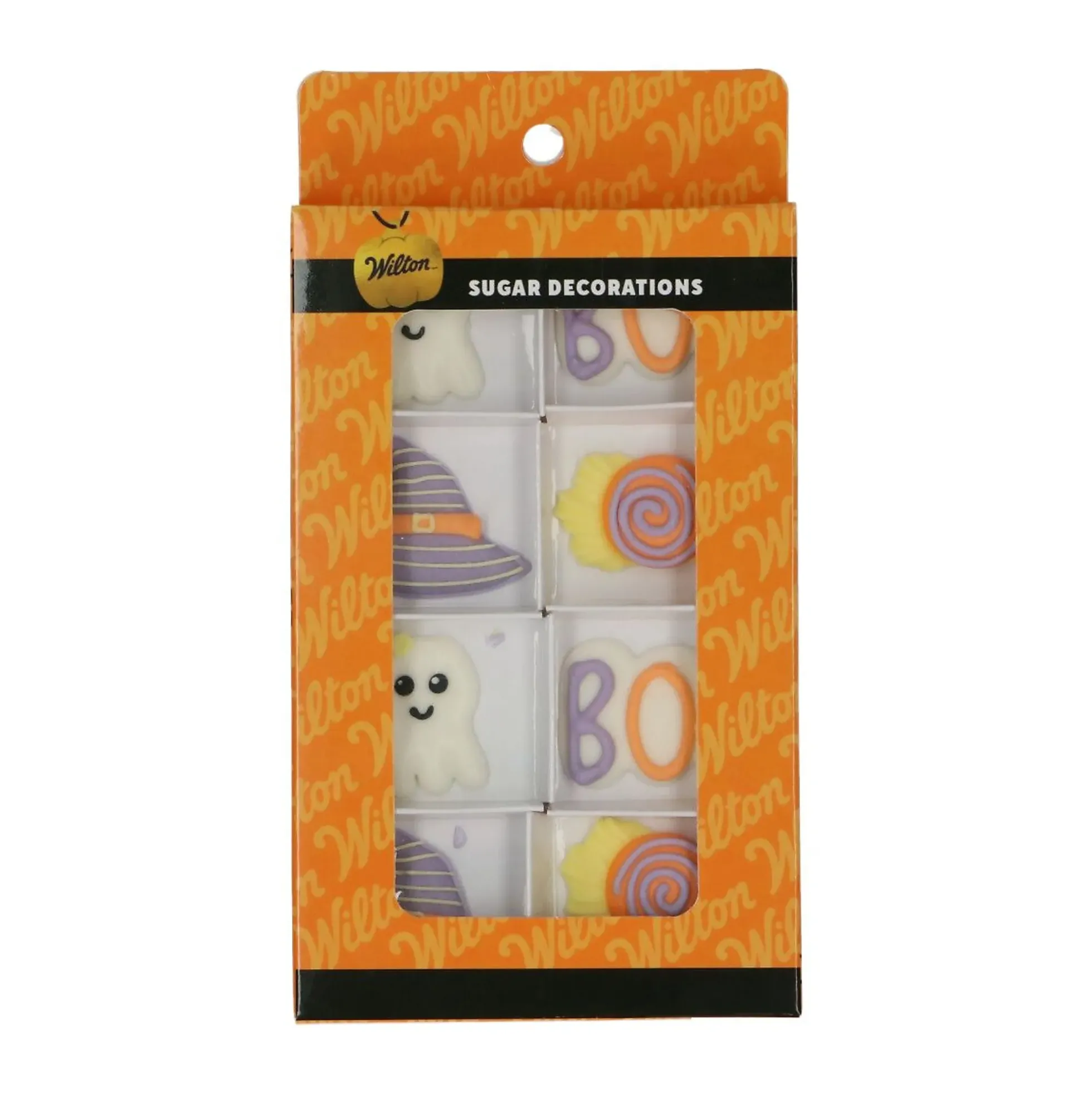 Kakepynt Halloween pastell 8stk