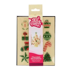 Kakepynt Sjokolade Julefigurer 12stk