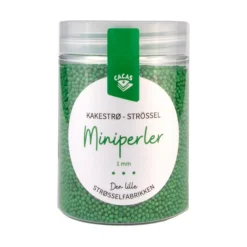 Kakestrø Miniperler grønn 90g