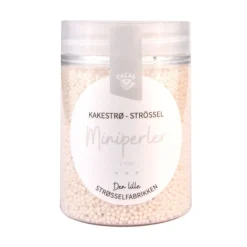 Kakestrø Miniperler Hvit Perlemor 90g