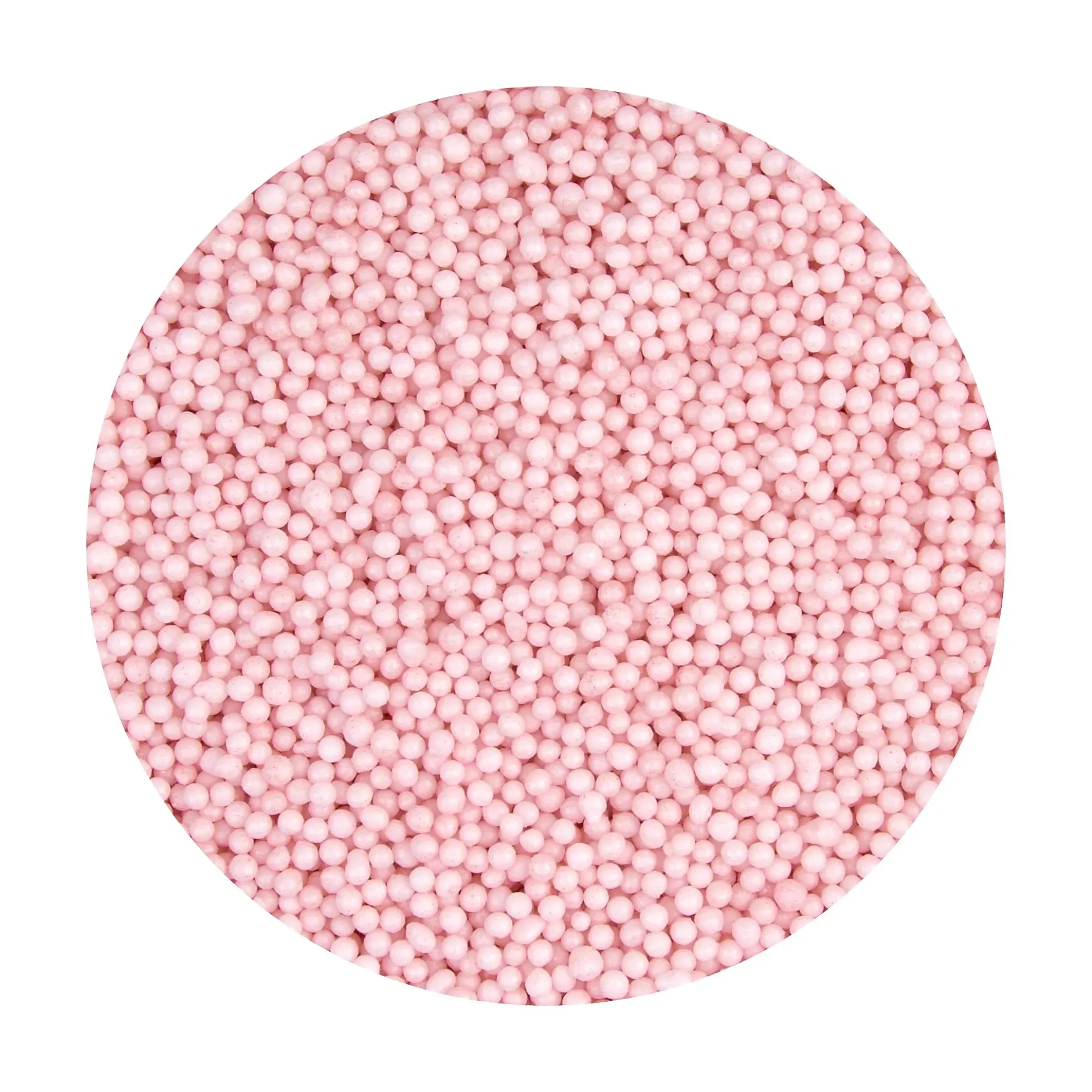 Kakestrø miniperler rosa pastell 90g