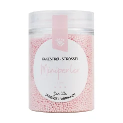 Kakestrø miniperler rosa pastell 90g