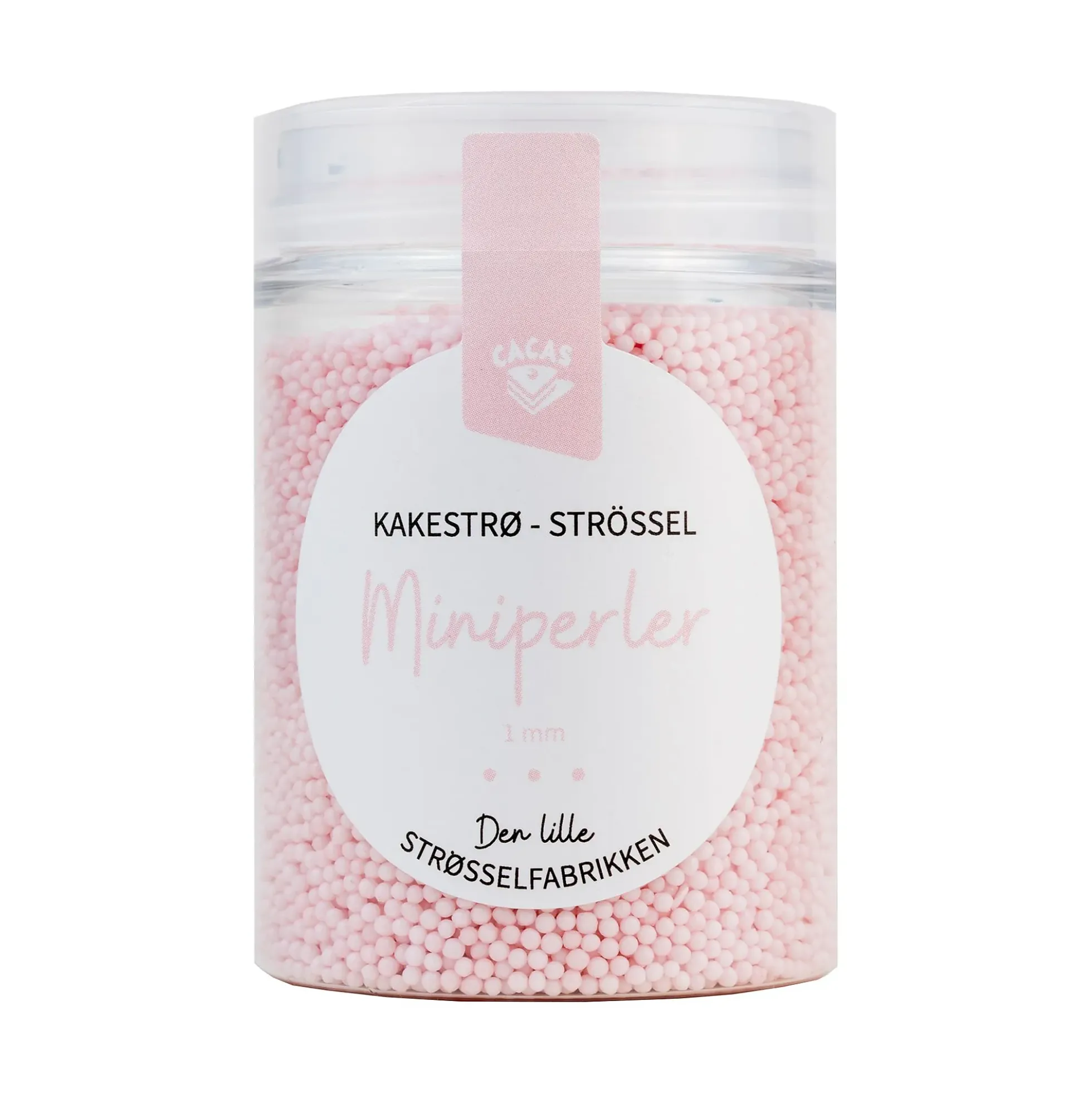 Kakestrø miniperler rosa pastell 90g