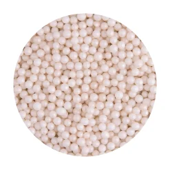 Kakestrø Perler Hvit Perlemor 90g