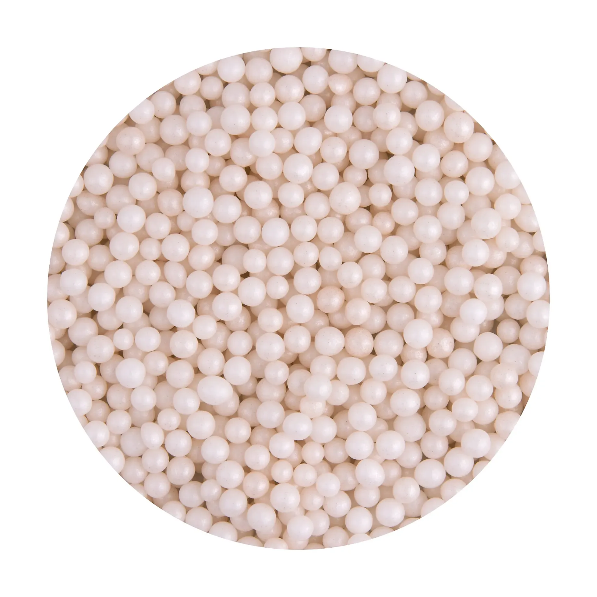 Kakestrø Perler Hvit Perlemor 90g