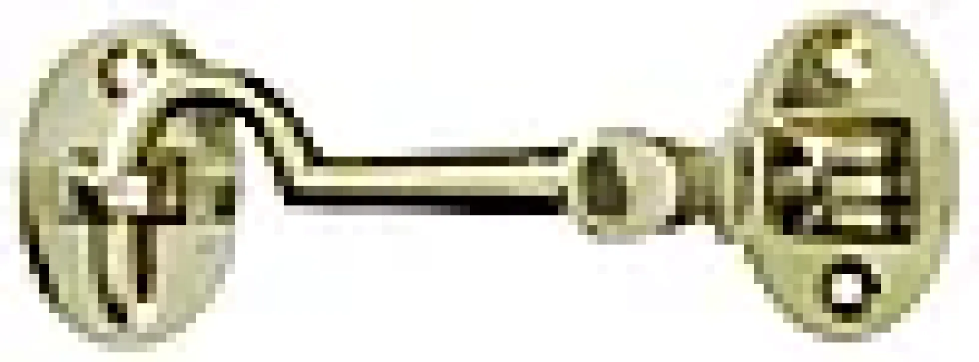 Kastekrok 3431 messing 100mm