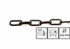 Kjetting 400-4 brun 2m SB