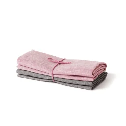 KJØKKENHÅNDKLE 100% LIN 2STK ROSA/BETONG 50X70CM