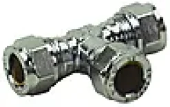 Klemring T-rør forkrommet 12mm