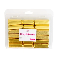 Knall bon-bon gull 6stk