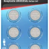 Knappcellebatteri CR2025 Lithium 6PK