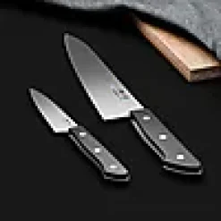 Knivsett 2 deler Kokkekniv HB-85 21,5cm grønnskakskniv13cm