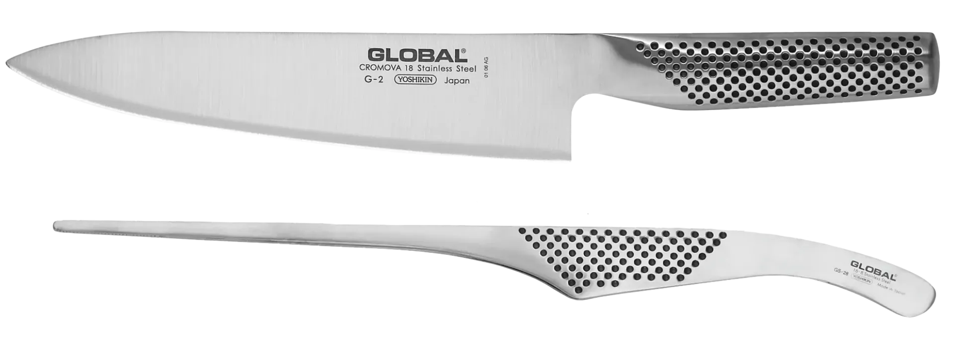 Knivsett med kokkekniv G-2 og matpinsett GS-28