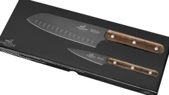 Knivsett Phenix sort/tre 2stk