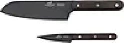 Knivsett Phenix sort/tre 2stk