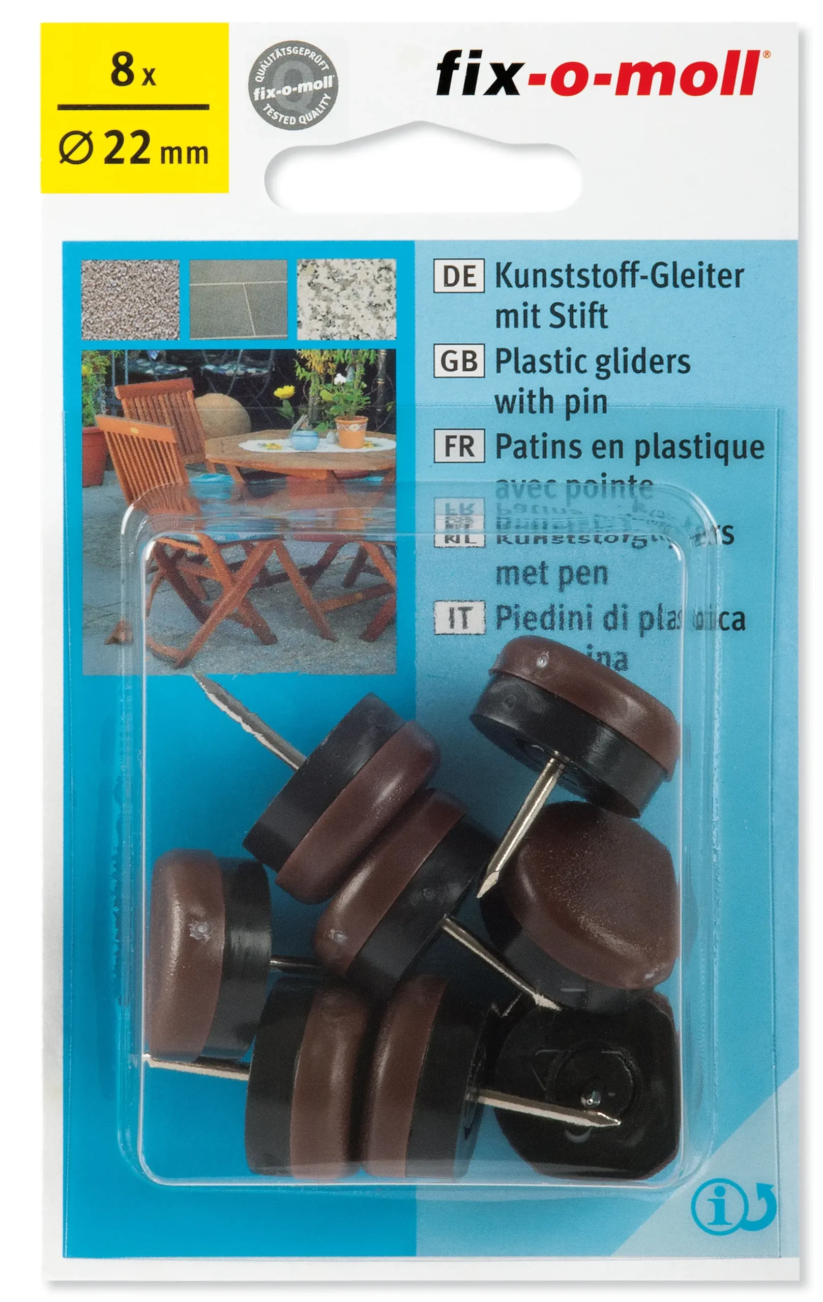 KNOTT FOR STOL-BORDBEN,MOT RIPER,STØY.TEPPE,HARDE,VÅTE GULV