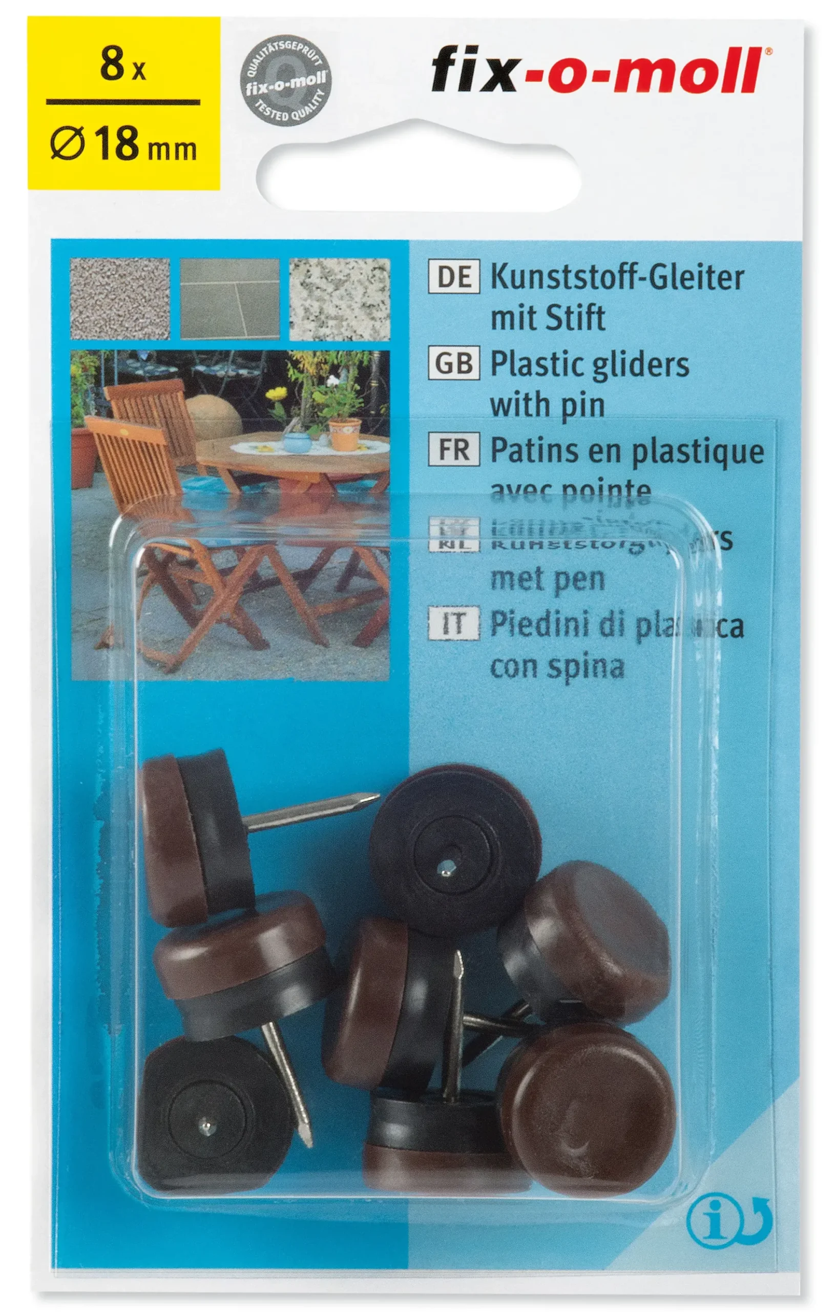 KNOTT FOR STOL-BORDBEN,MOT RIPER,STØY.TEPPE,HARDE,VÅTE GULV