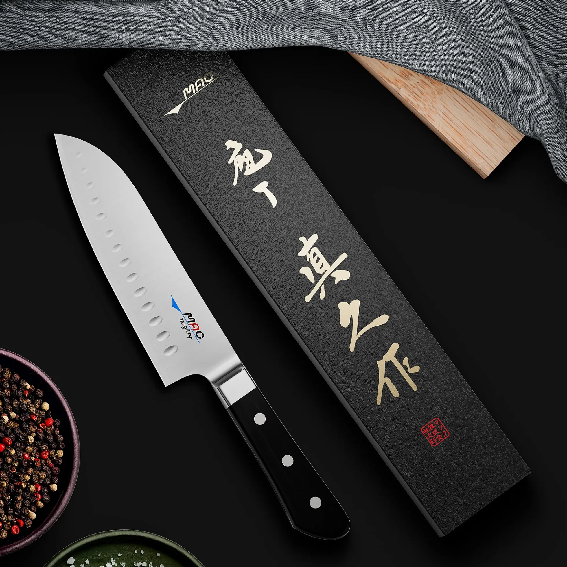 Kokkekniv/Santoku/smidd MSK-65