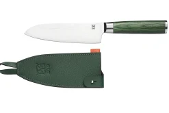 Kokkekniv smaragd damask 16,5cm