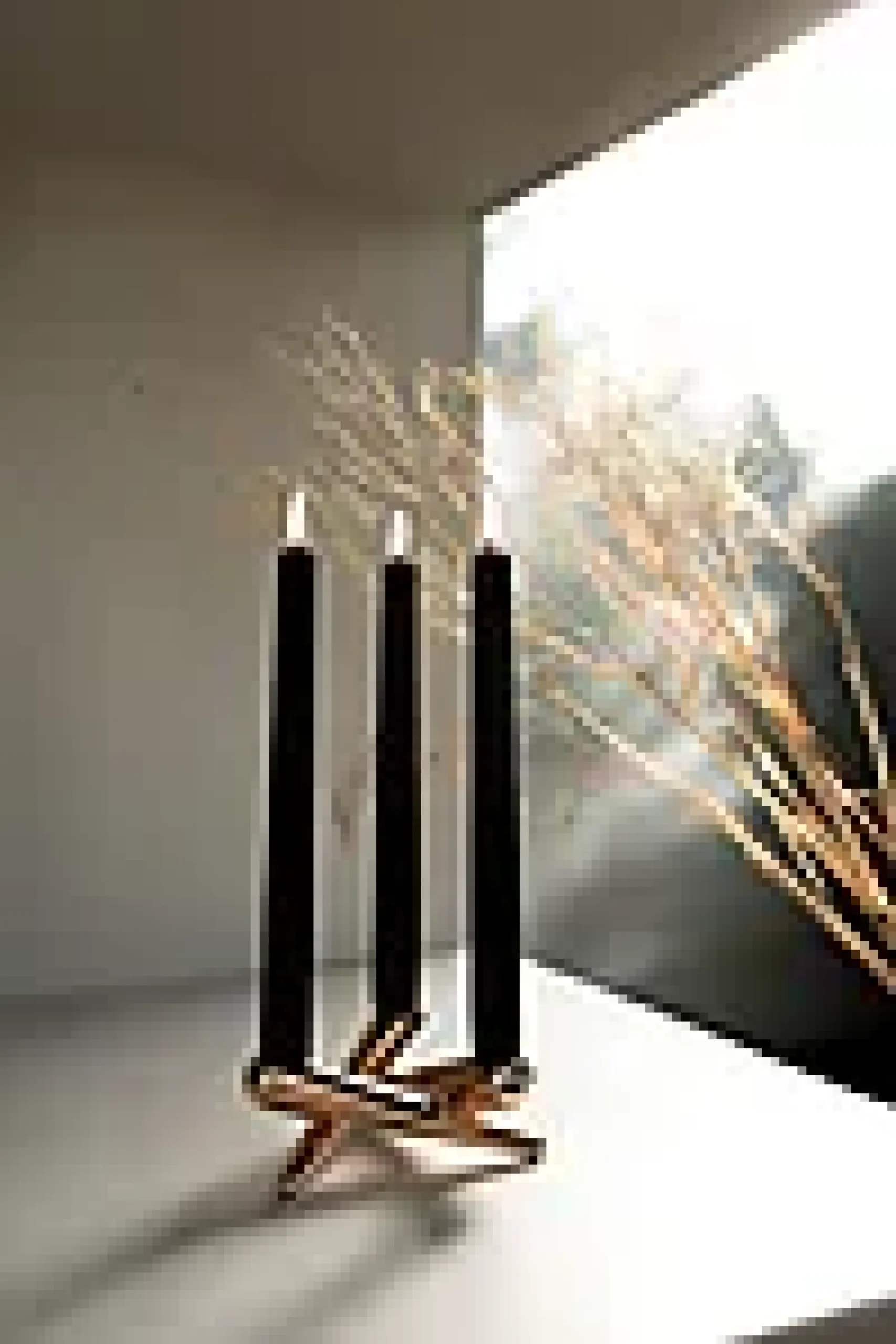 Kronelys LED 2stk 25cm