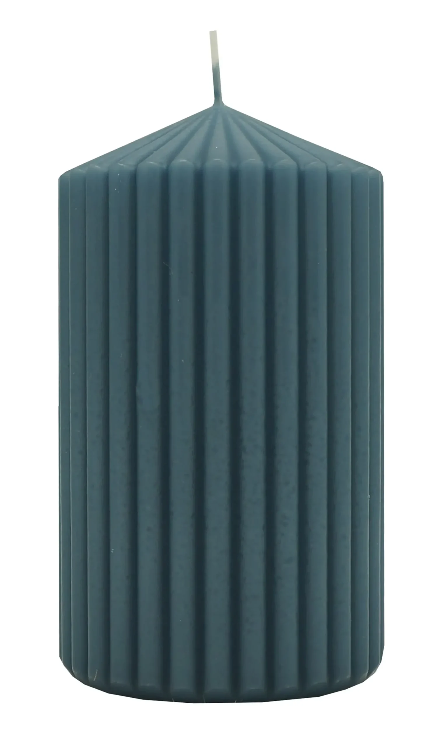Kubbelys med riller 7x12cm chinablue