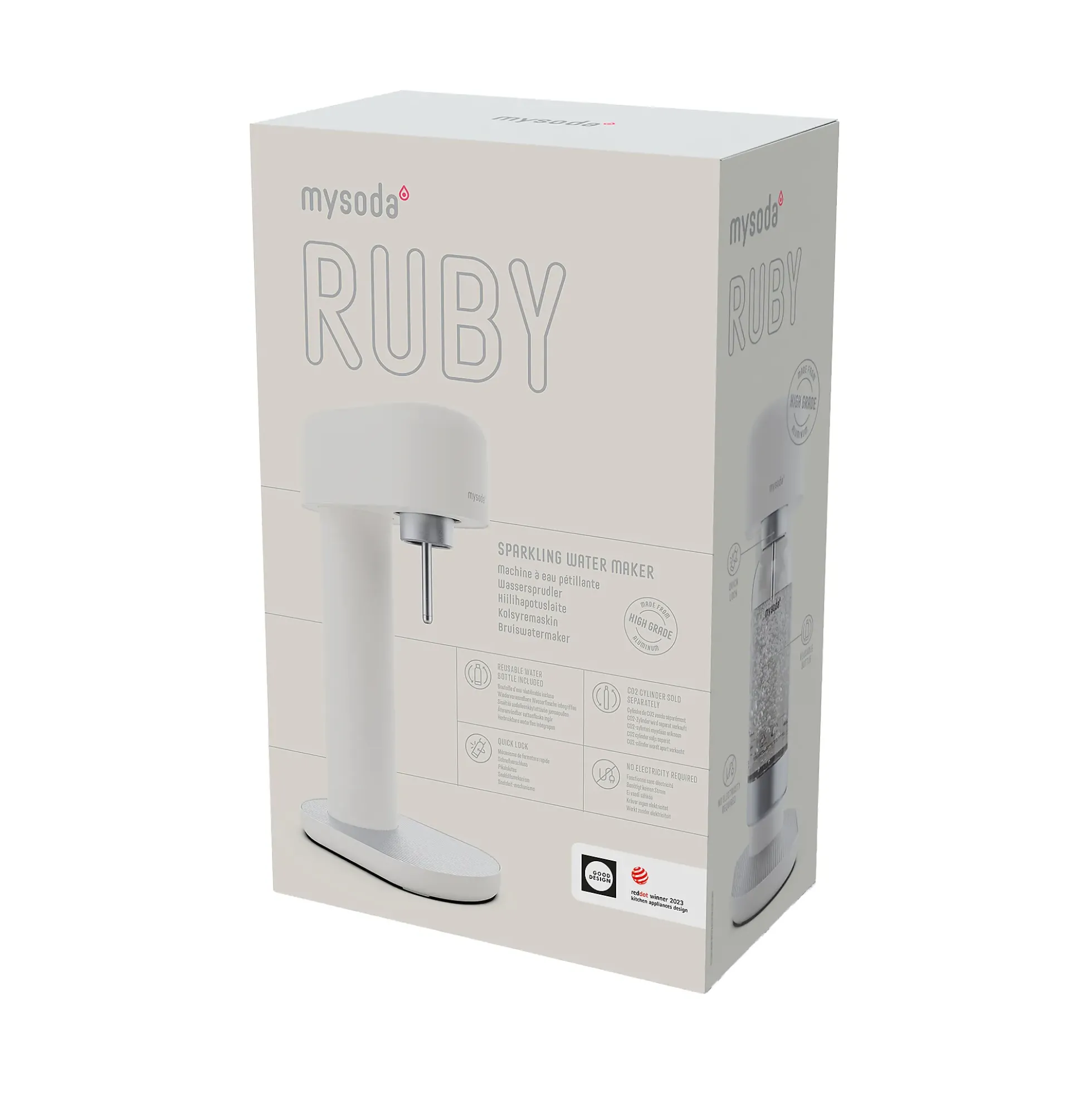 Kullsyremaskin Ruby 2 White Silver (excl. sylinder)