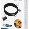 Ladekabel usb c-til-c. magnetisk opprulling 3 års garanti