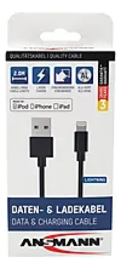 Ladekabel USB-A til Lightning 2m