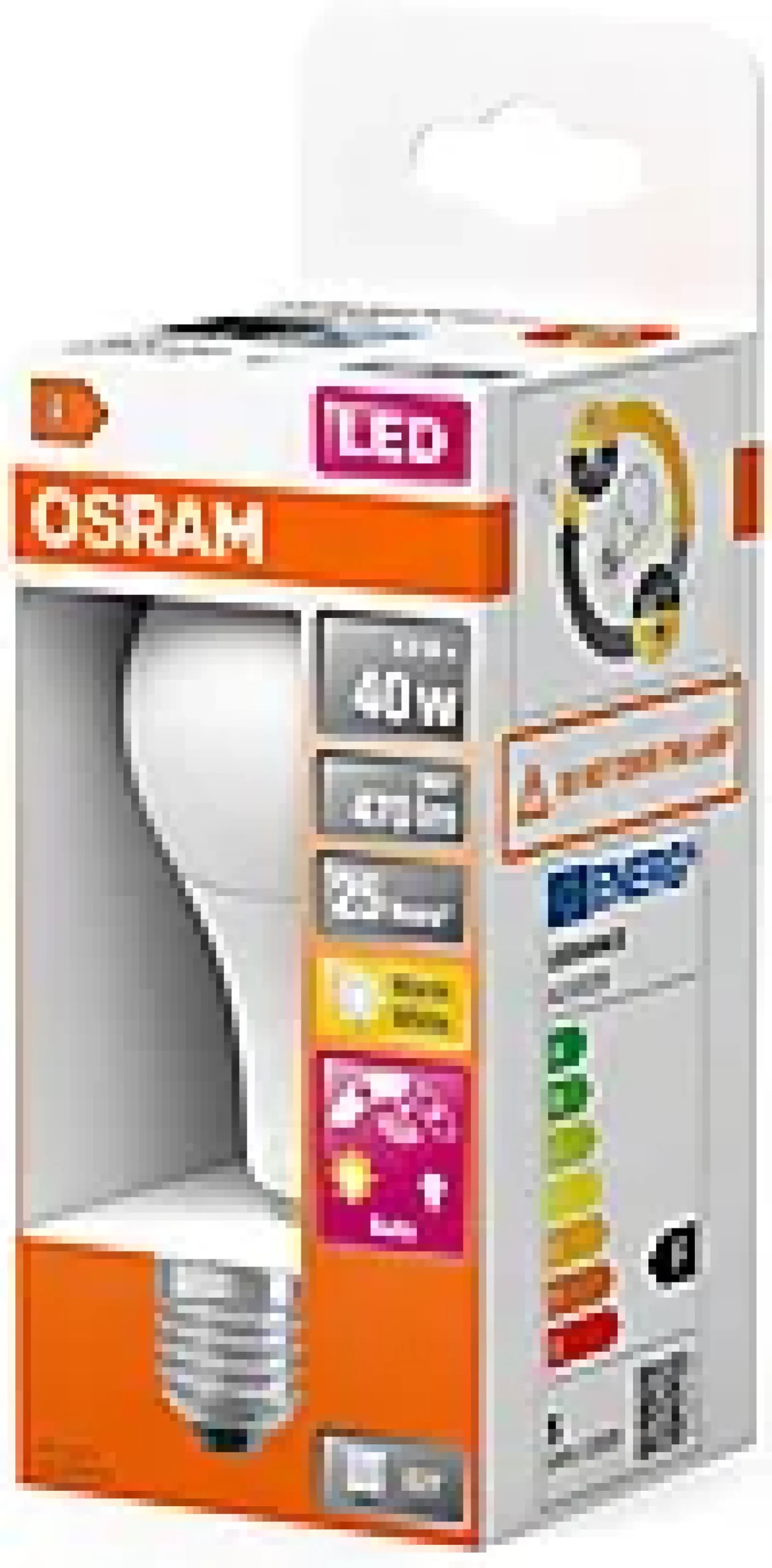 LED Classic A 40 6W 2700K daylight sensor E27