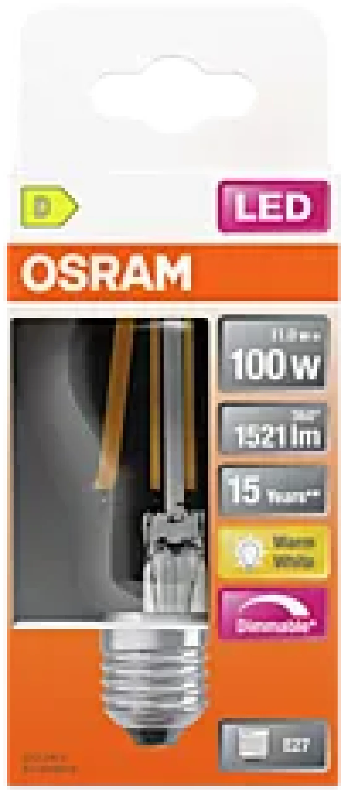 LED Classic A 100 12W 2700K klar dim E27