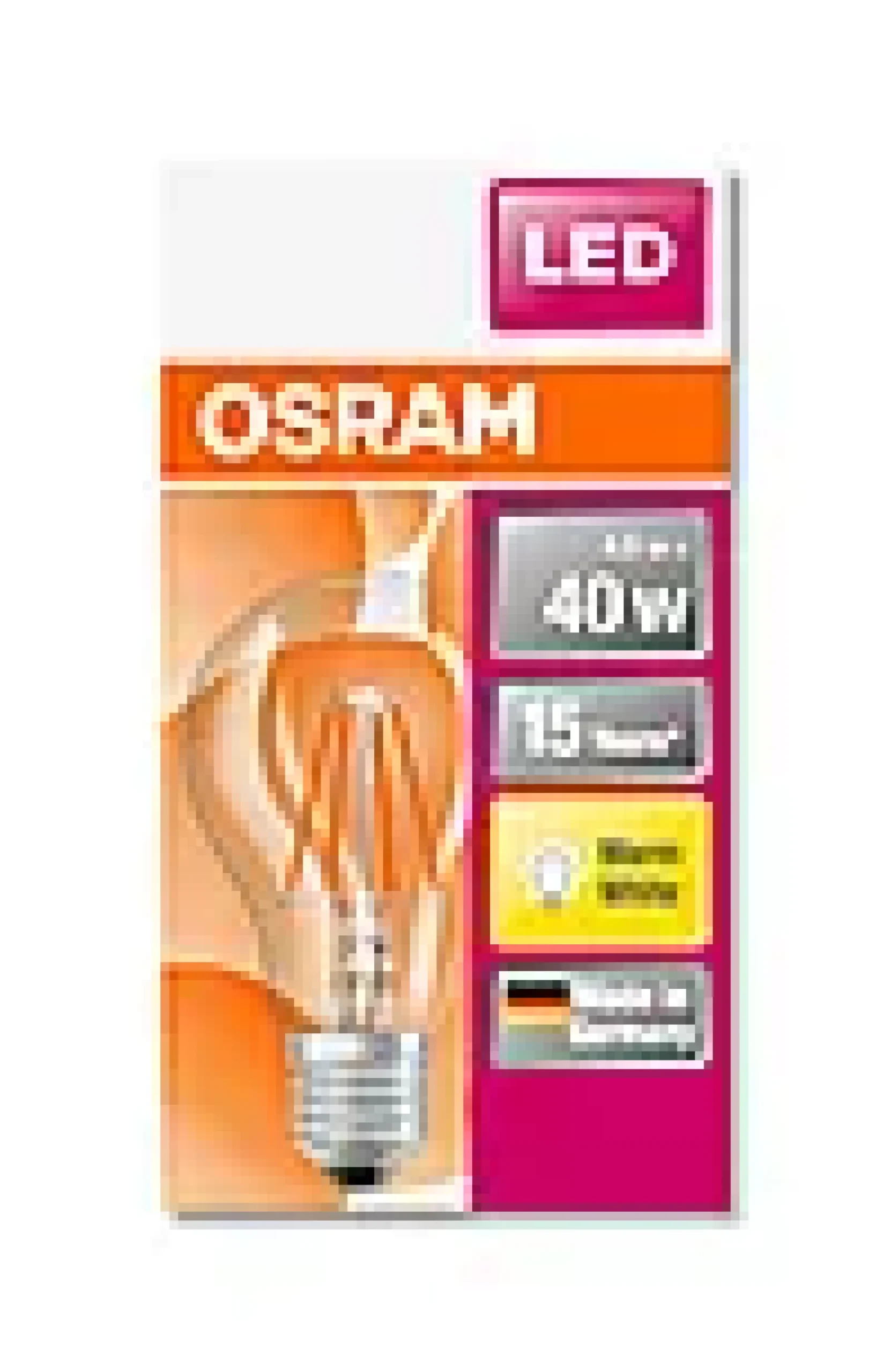 LED Classic A 40 4W 2700K klar E27