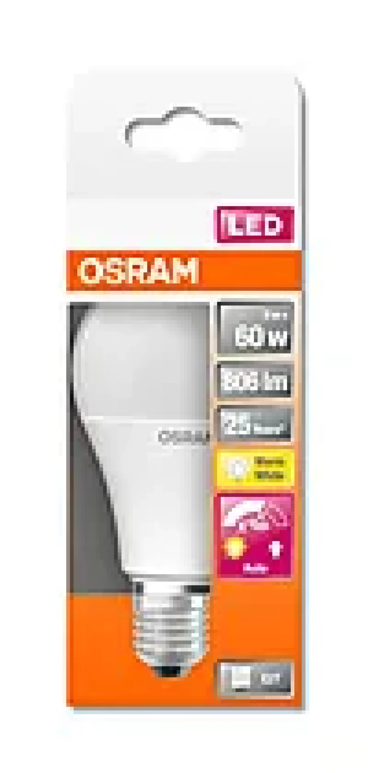 LED Classic A 60 9W 2700K motion sensor E27