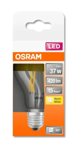 LED Classic A mirror 37 4W 2700K E27