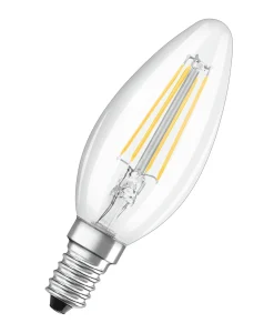 LED Classic B 40 5W 2700K klar dim E14